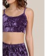 Velvet Crop Cami And Shorts Co-Ord