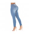 Faded Denim Wash Distressed Light Blue Jeans